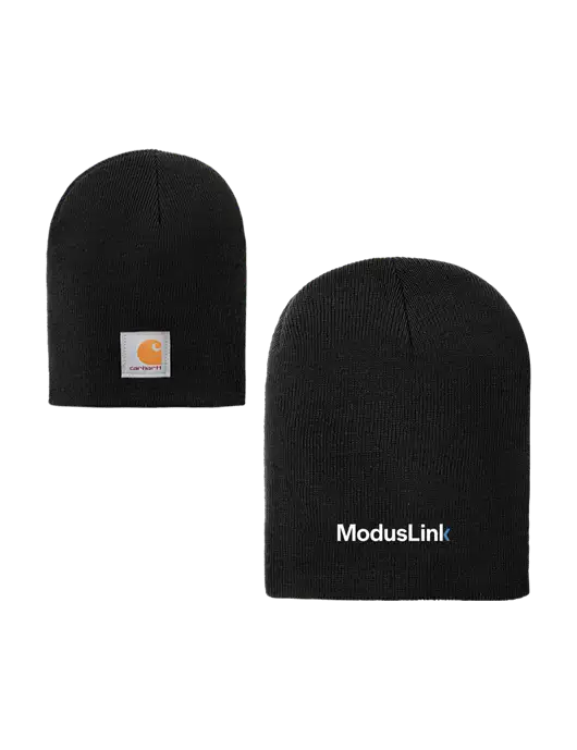 Carhartt Black Acrylic Knit Hat w/ModusLink Logo