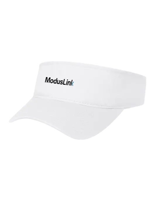 White Cap Visor w/ModusLink Logo