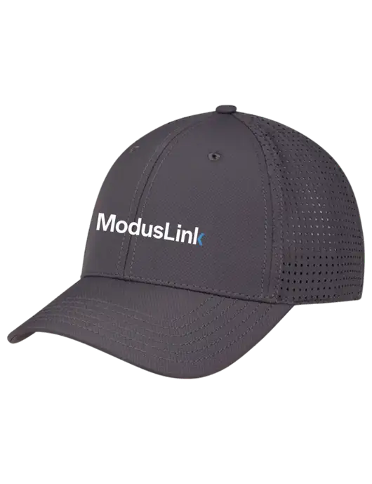 Charcoal Performance Stretchable Cap Hook & Loop w/ModusLink Logo