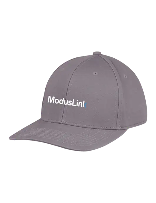 Premium Modern Structured Twill Charcoal Snapback Cap w/ModusLink Logo