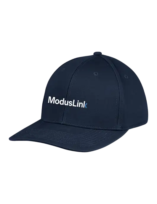 Premium Modern Structured Twill Navy Snapback Cap w/ModusLink Logo