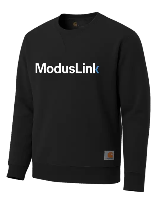 Carhartt Black Midweight Crewneck Sweatshirt w/ModusLink Logo