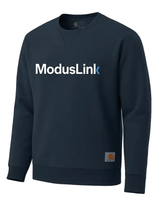 Carhartt Navy Midweight Crewneck Sweatshirt w/ModusLink Logo