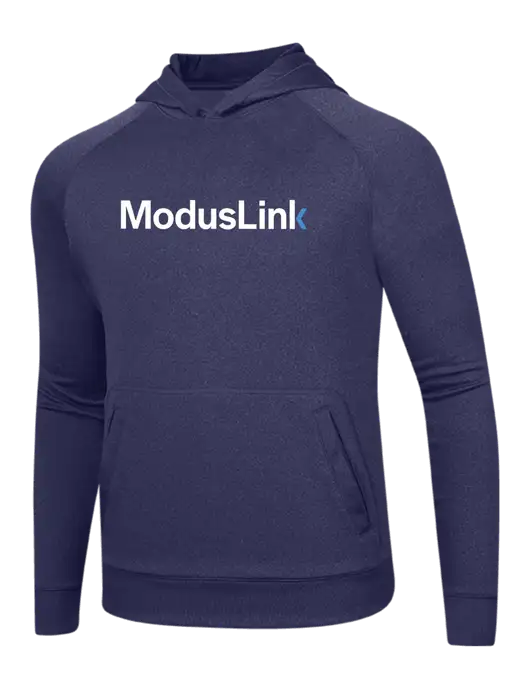 Tech True Navy Fleece Hooded Sweatshirt w/ModusLink Logo