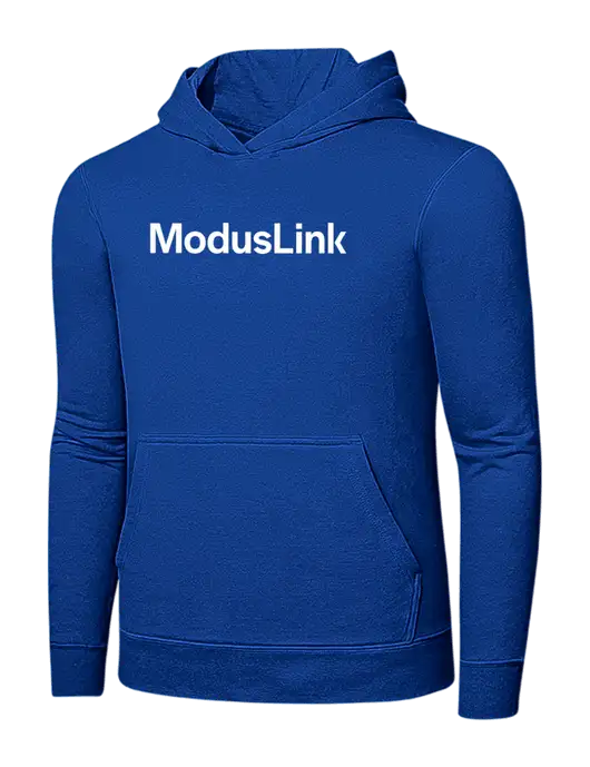 True Royal 7.8 oz Ring Spun Hooded Sweatshirt w/ModusLink Logo
