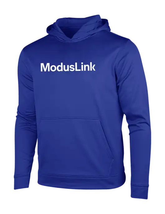True Royal Sport-Wick Fleece Hooded Pullover w/ModusLink Logo