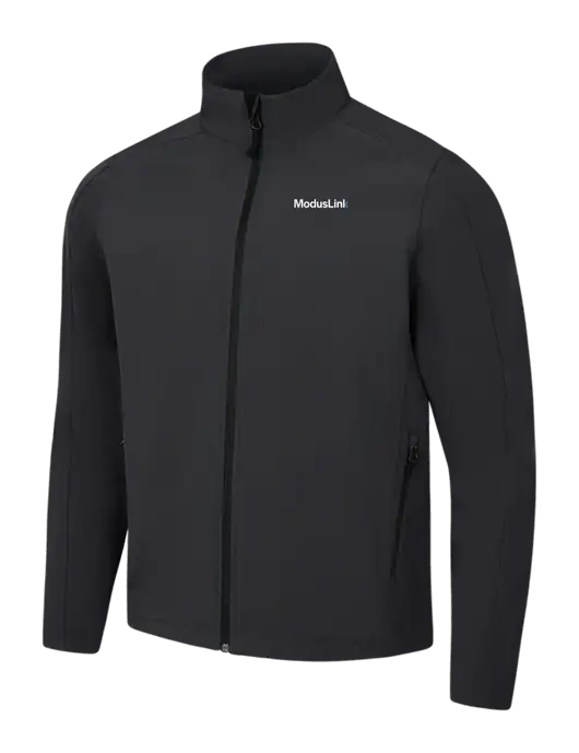 Black Charcoal Heather Core Soft Shell Jacket w/ModusLink Logo