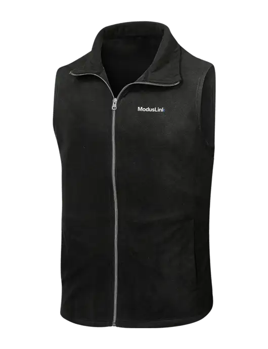 Black Microfleece Vest w/ModusLink Logo