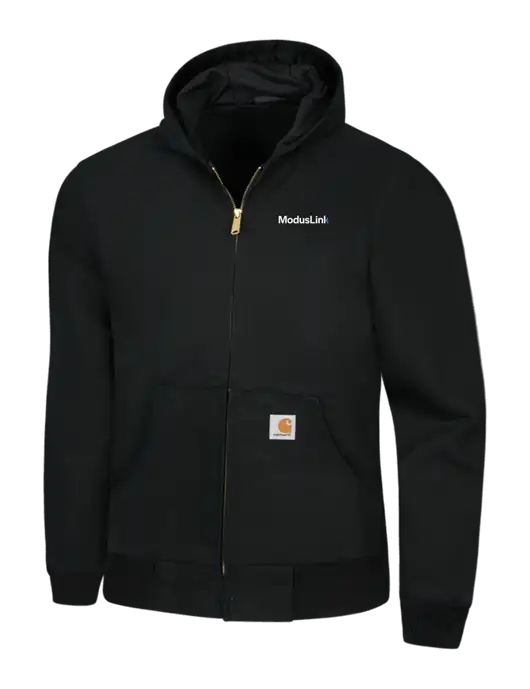 Carhartt Black Thermal Lined Duck Active Jacket w/ModusLink Logo