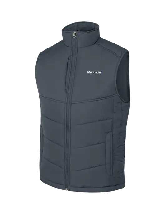 Dark Slate/Black Puffy Vest w/ModusLink Logo