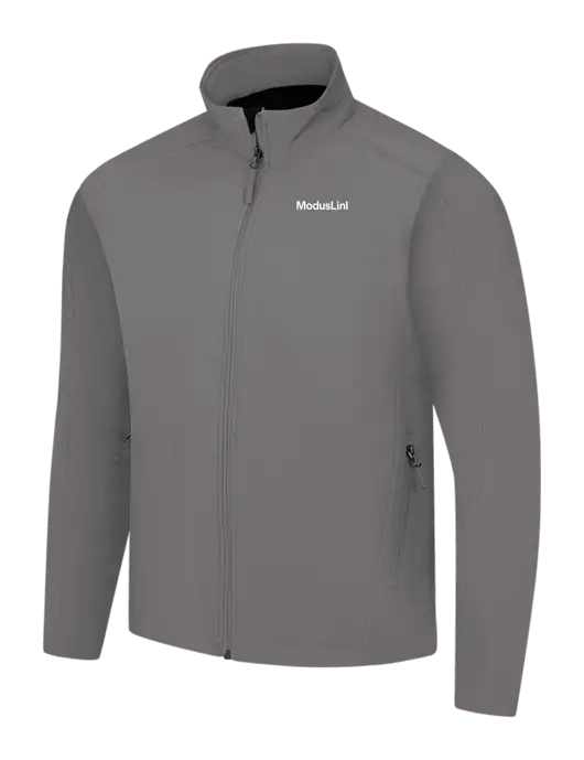 Medium Grey Core Soft Shell Jacket w/ModusLink Logo