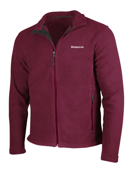 Maroon Fleece Jacket w/ModusLink Logo