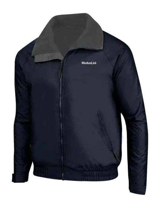 True Navy/Grey Heather Classic Competitor Jacket w/ModusLink Logo