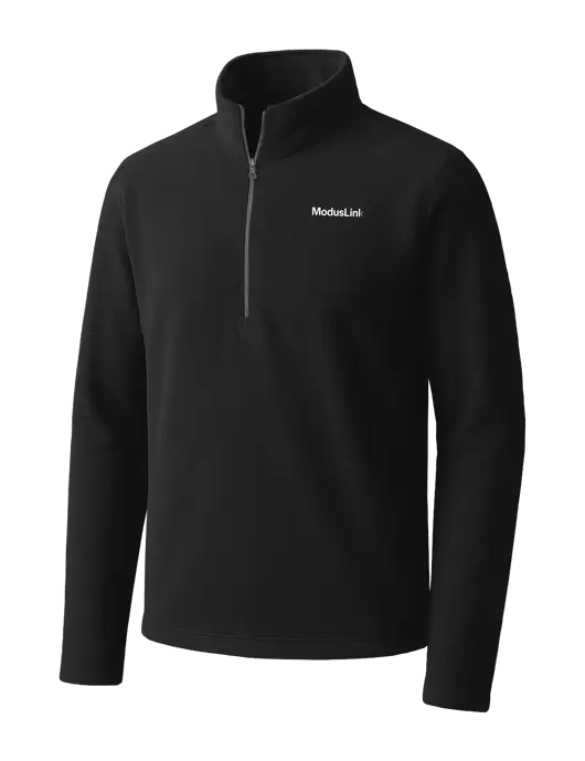 Black Microfleece 1/2 Zip Pullover w/ModusLink Logo