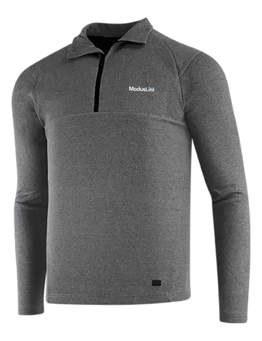 OGIO Dark Grey Heather Transition 1/4 Zip Pullover w/ModusLink Logo