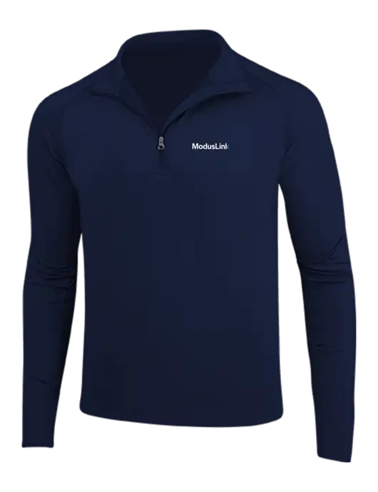 Navy Sport Wick Stretch 1/4 Zip Pullover w/ModusLink Logo