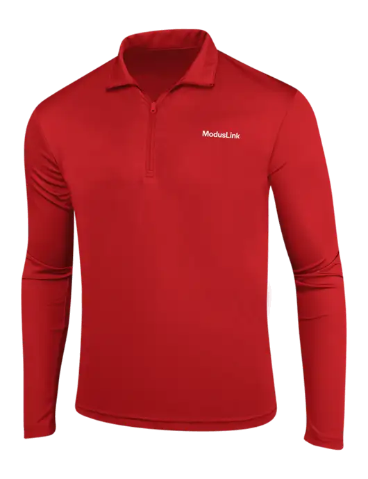 Red PosiCharge Competitor 1/4 Zip Pullover w/ModusLink Logo
