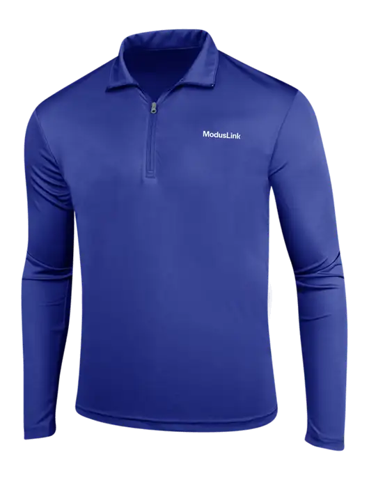 Dark Royal PosiCharge Competitor 1/4 Zip Pullover w/ModusLink Logo