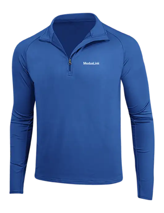 Dark Royal Sport Wick Stretch 1/4 Zip Pullover w/ModusLink Logo