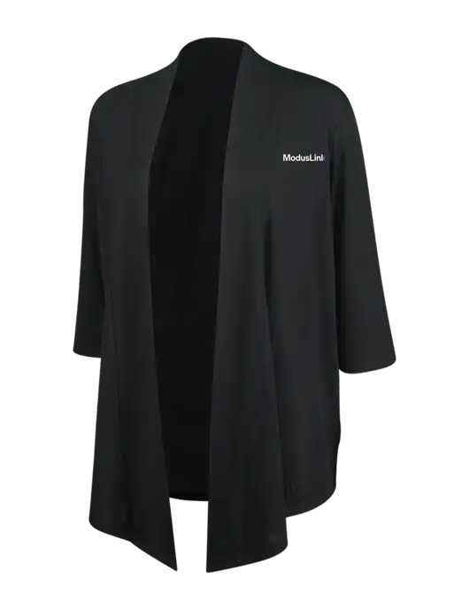 Black Womens Concept Shrug w/ModusLink Logo