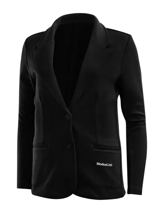 Black Womens Knit Blazer w/ModusLink Logo