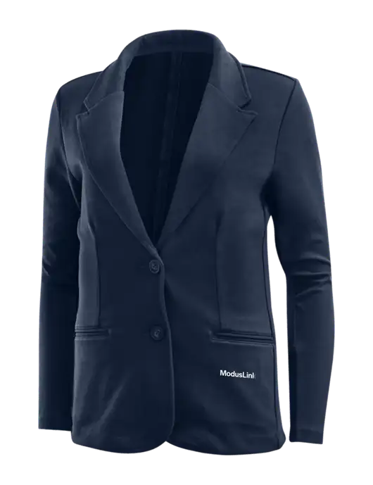 Deep Navy Womens Knit Blazer w/ModusLink Logo