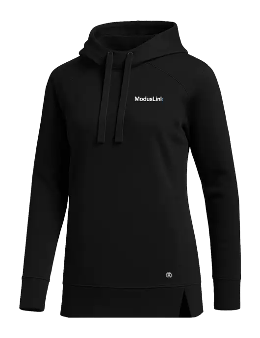 OGIO Black Womens Luuma Pullover Fleece Hoodie w/ModusLink Logo