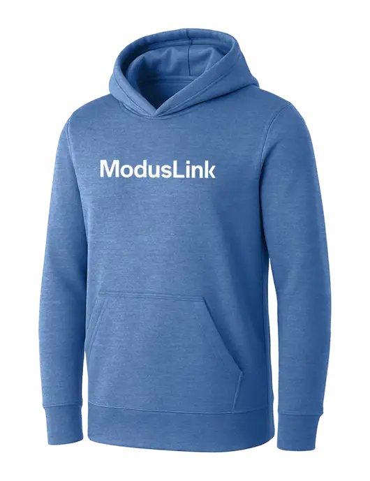 Womens Royal Heather Core Fleece Pullover Hooded Sweatshirt w/ModusLink Logo