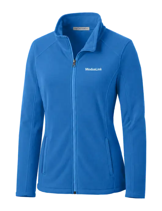 Light Royal Womens Microfleece Jacket w/ModusLink Logo