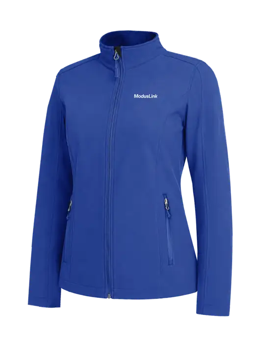 Dark Royal Womens Core Soft Shell Jacket w/ModusLink Logo