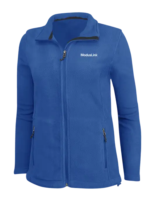 Womens Dark Royal Fleece Jacket w/ModusLink Logo