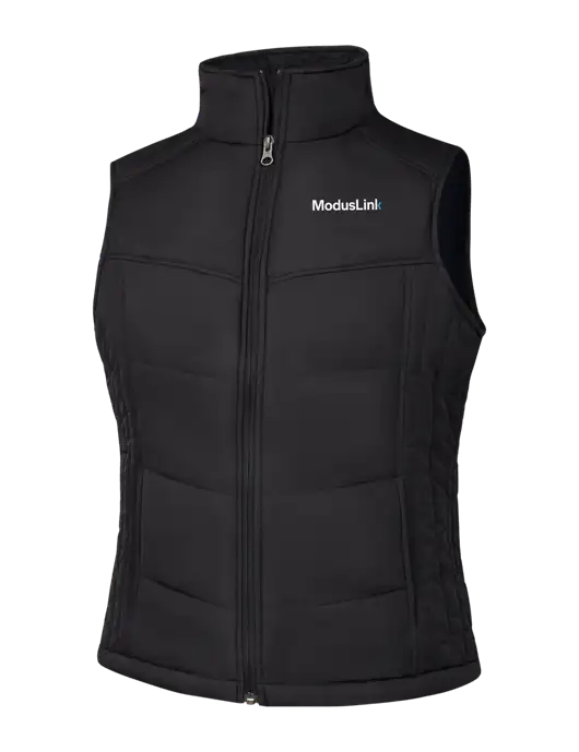 Womens Black/Black Vest w/ModusLink Logo