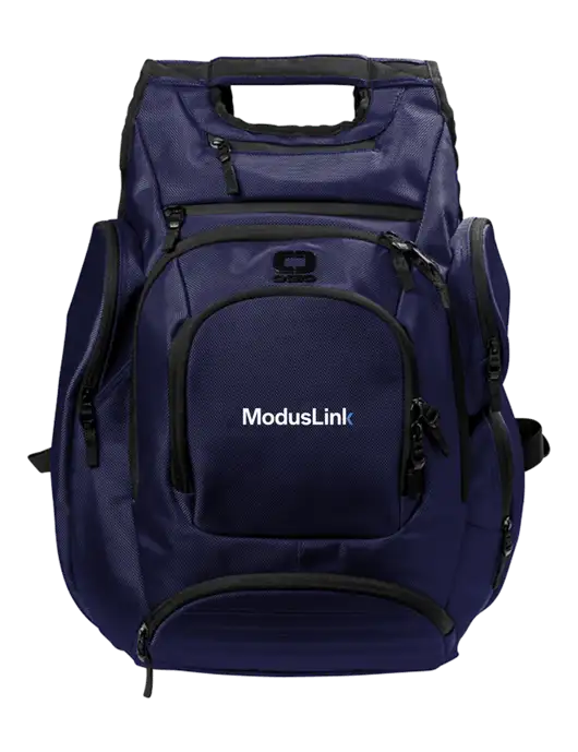 OGIO Navy Metro Ballistic Laptop Backpack w/ModusLink Logo