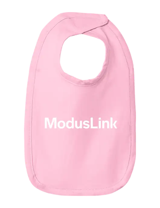 ModusLink Employees - Rabbit Skins Pink Infant Premium Jersey Bib w ...