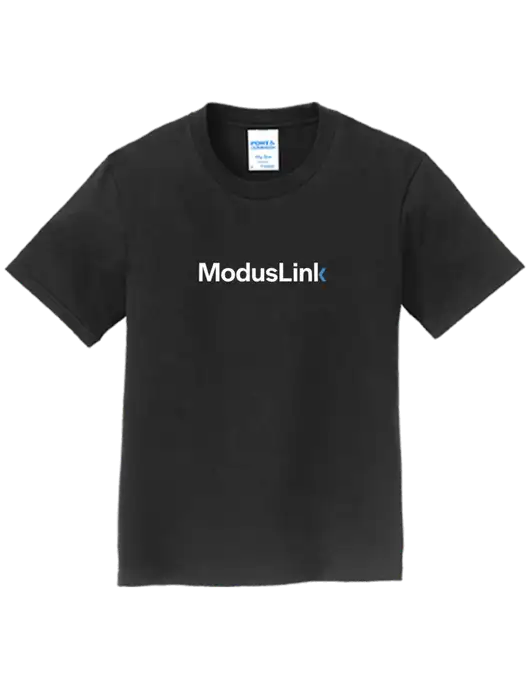 ModusLink Employees - Youth Ring Spun Jet Black 4.5 oz T-Shirt w ...